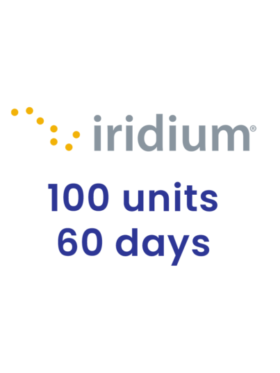 Iridium Voucher 100 minutes 60 days (2 months) for Iridium satellite phones.
