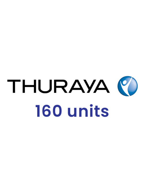 Voucher Top-up Thuraya 160 units for Thuraya satellite phones and terminals.