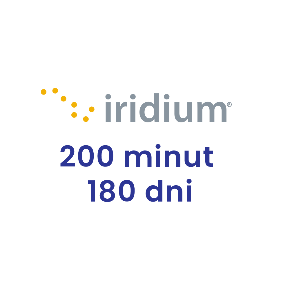Doładowanie Iridium 200 minut 180 dni (6 miesięcy) do telefonów satelitarnych Iridium.