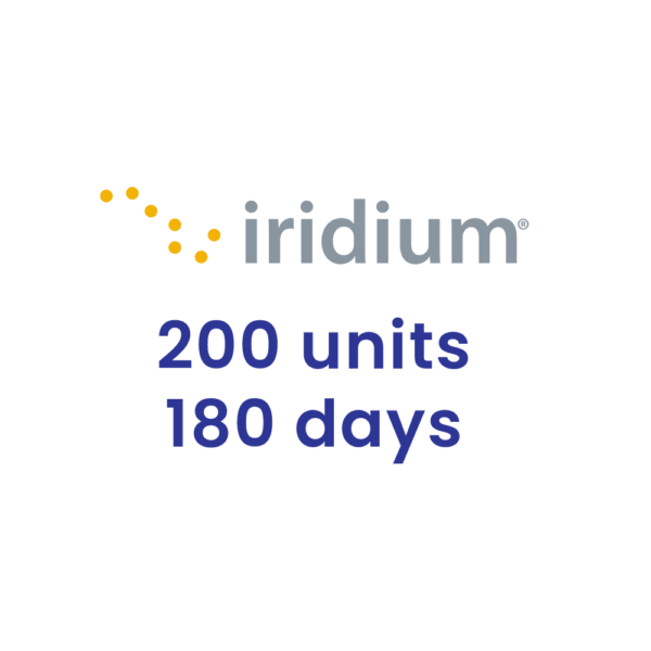 Iridium Voucher 200 minutes 180 days (6 months) for Iridium satellite phones.