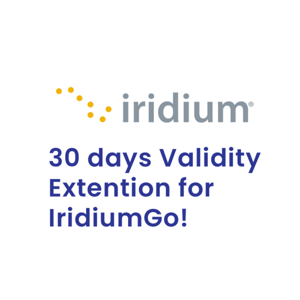30 days (1 month) Validity Extention for Iridium GO!