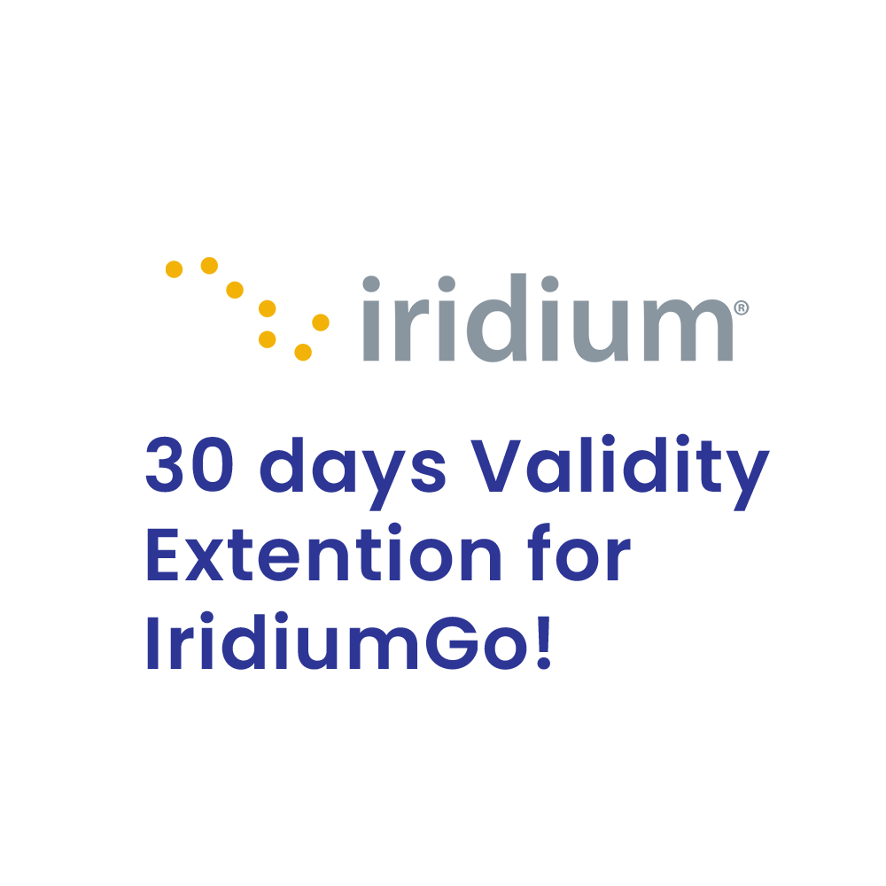 30 days (1 month) Validity Extention for Iridium GO!