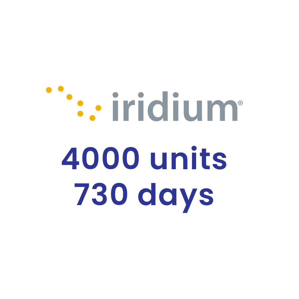 Iridium Voucher 4000 minutes 730 days (2 years) for Iridium satellite phones.