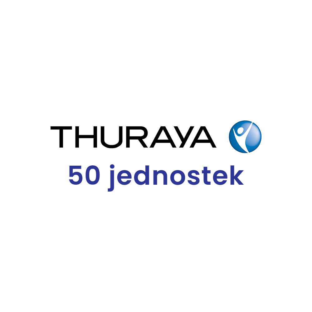Doładowanie Thuraya 50 jednostek do telefonów i terminali satelitarnych Thuraya.