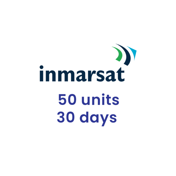 Inmarsat 50 units 30 days (1 month) for Inmarsat Isatphone2 satellite phone.
