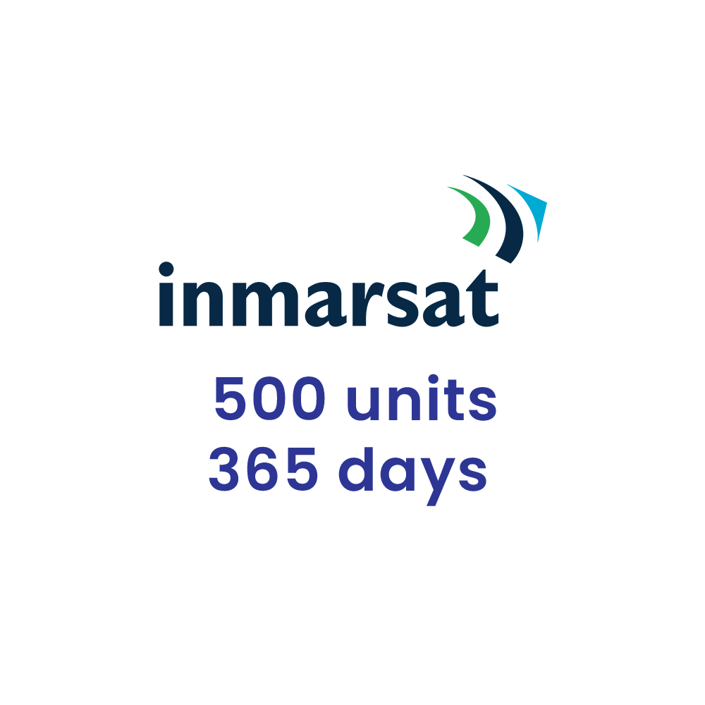 Inmarsat 500 units 365 days (1 year) Voucher Top-Up for Inmarsat Isatphone2 satellite phone.