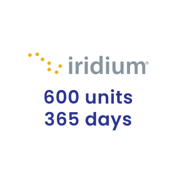 Iridium Voucher 600 minutes 365 days (1 year) for Iridium satellite phones.