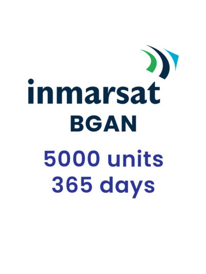 Inmarsat BGAN 5000 units 365 days (1 year) Voucher Top-up. For Inmarsat BGAN satellite terminals.